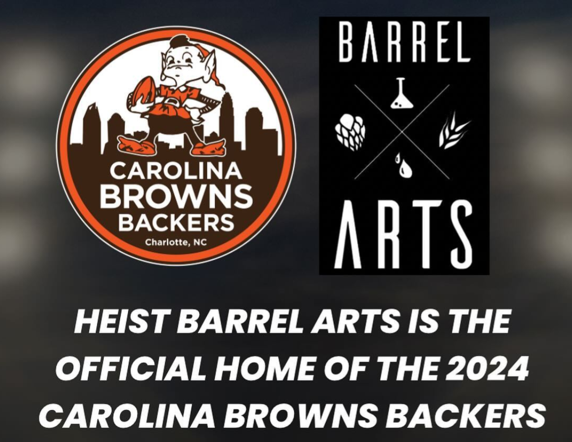 Carolina Browns Backers watch parties at Heist Barrel Arts